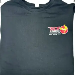 RCR LOGO BLACK SHORT SLEEVE T SHIRT - SIZE XL